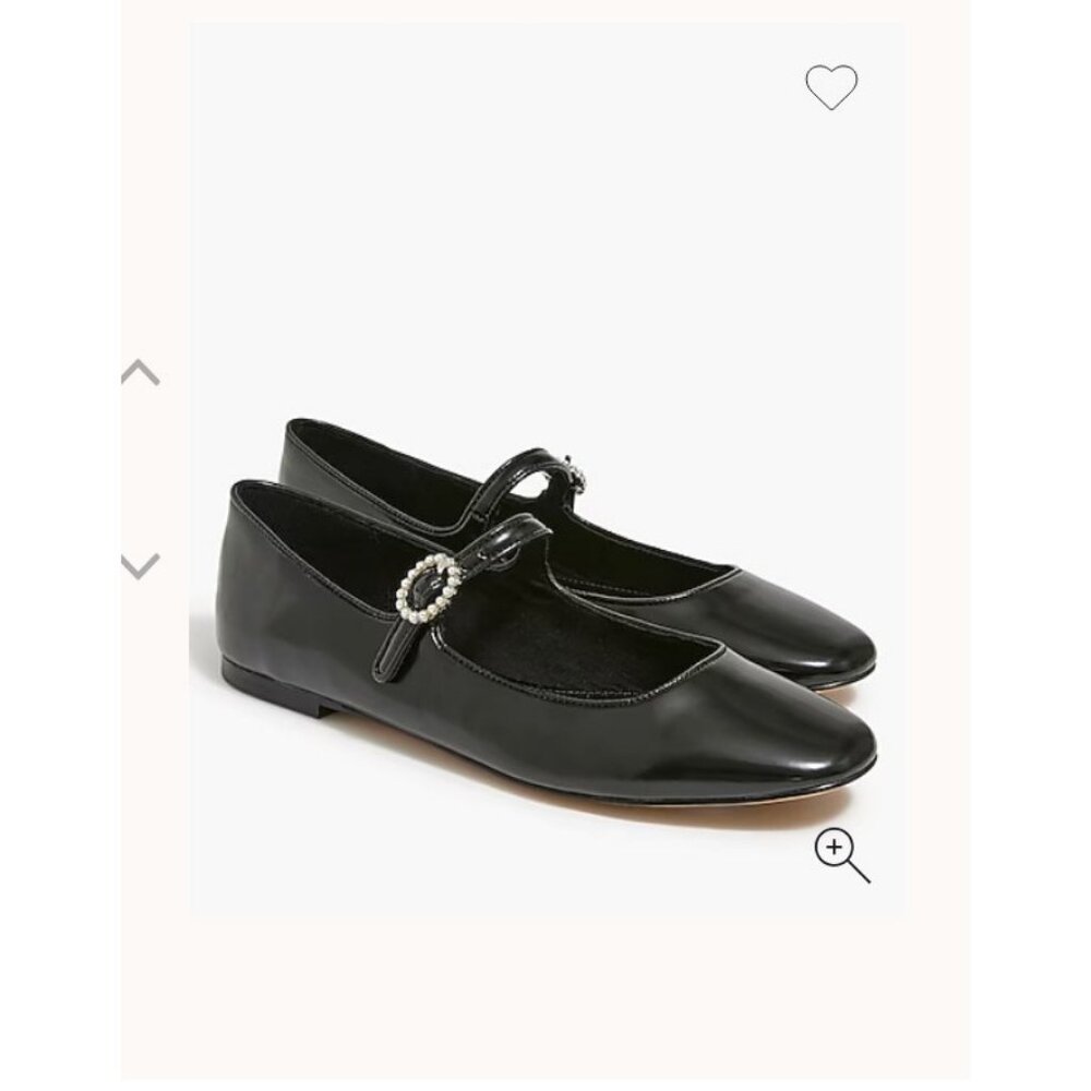 J. Crew Black Ballet Flats with Embellished Strap, 7